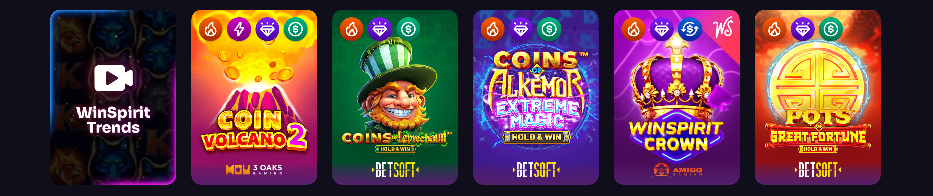 WinsPirit Mobile Gaming